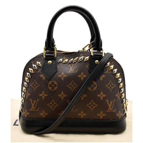 louis vuitton monogram macassar studded alma bb|alma bb monogram canvas handbags.